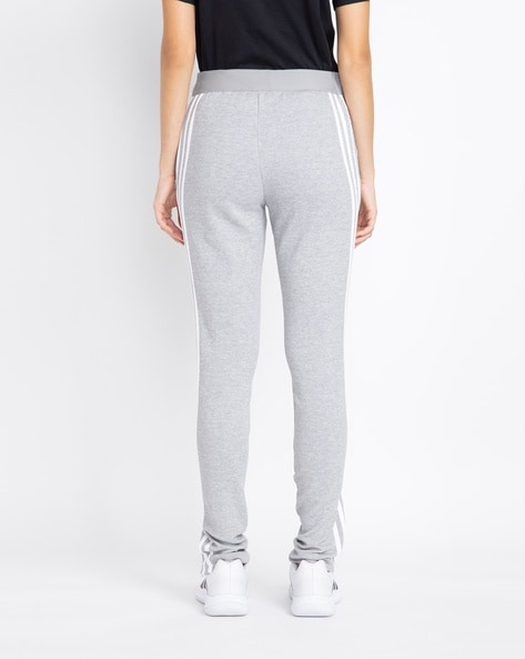 Women Logo Print Joggers with Contrast Stripes