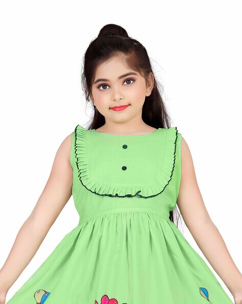 Buy Green Dresses & Frocks for Girls by R K MANIYAR Online