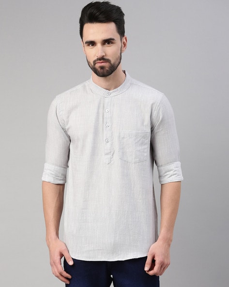 Solid Short Kurta