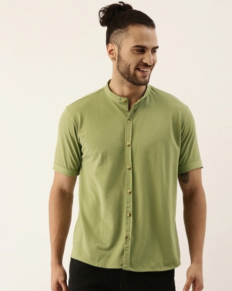 Buy Green Shirts for Men by Campus Sutra Online