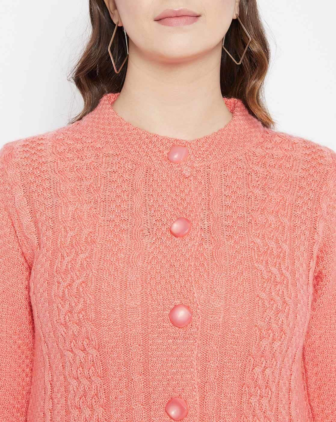 Peach 2025 colour cardigan