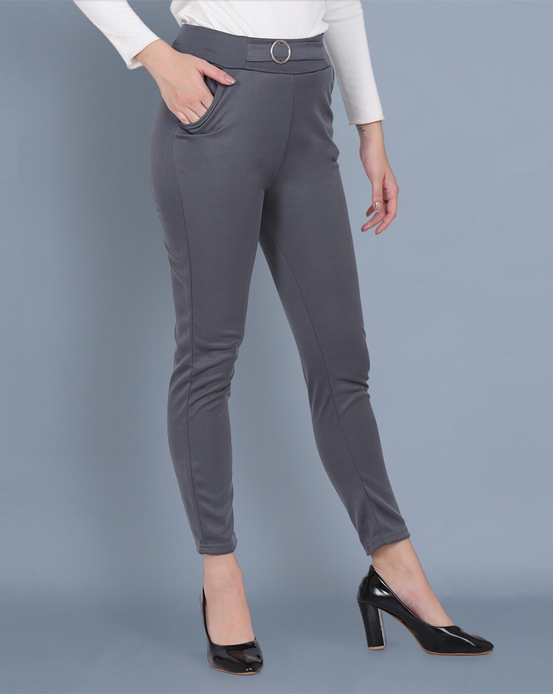 Grey Dress Pants - Grey High Waisted Pants - Trousers - Lulus