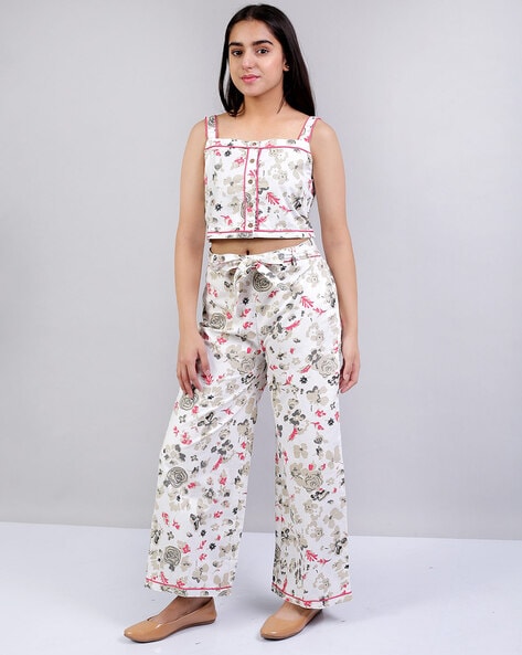 Wide Leg white Palazzo Silk & Organic Cotton Trousers |BOND