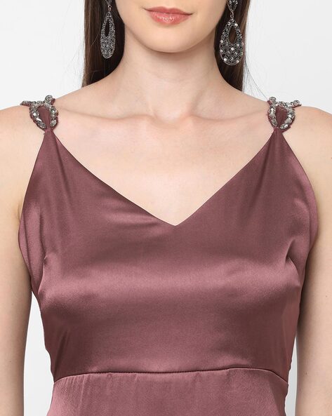 2019 New Rose Gold Sequin Slit Sexy Wedding Prom Dress Formal Dresses –  Laurafashionshop