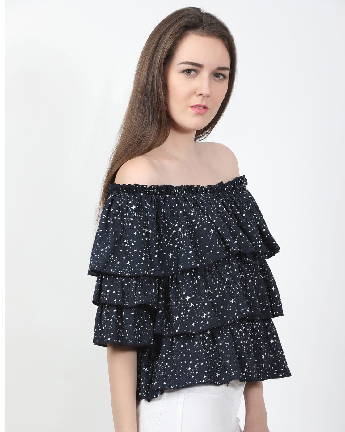 トップス ans dotsloevner sholder tops black Shoulder Tops Black – Ans Dotsloevner