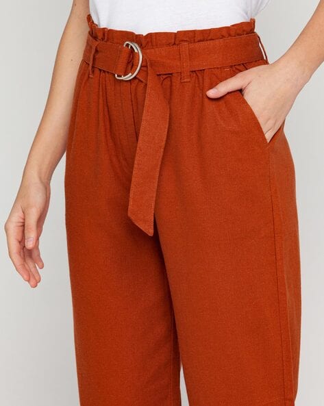 Buy Red Trousers  Pants for Women by Zink London Online  Ajiocom