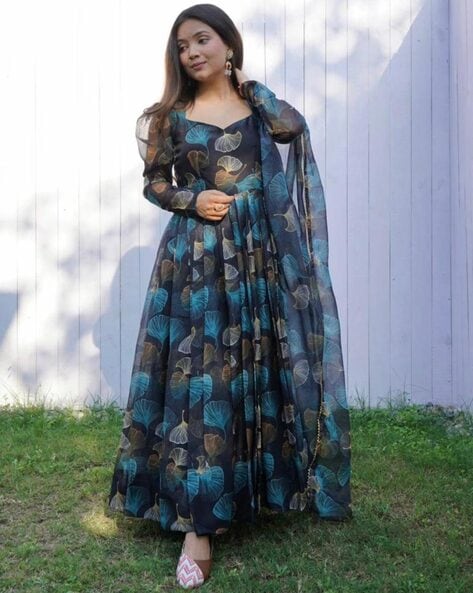 Buy Blue Dresses for Women by Hetvi Creation Online | Ajio.com