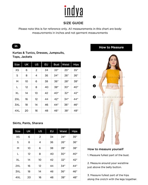 Top more than 152 palazzo pants size chart - in.eteachers