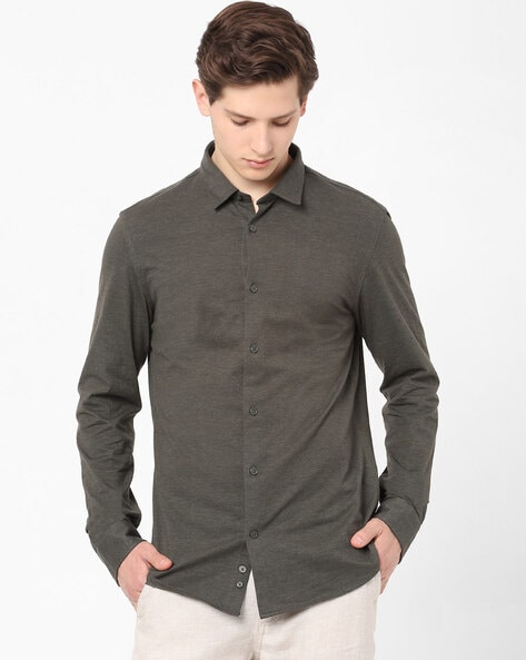 Celio Solid Regular Fit Shirt