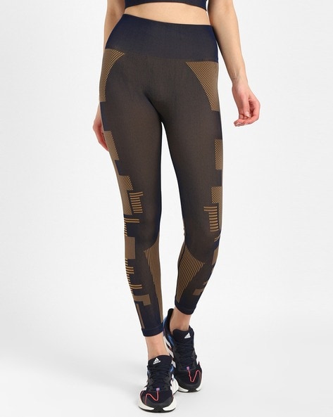 DryMove™ Sports tights - Black/Patterned - Ladies | H&M IN