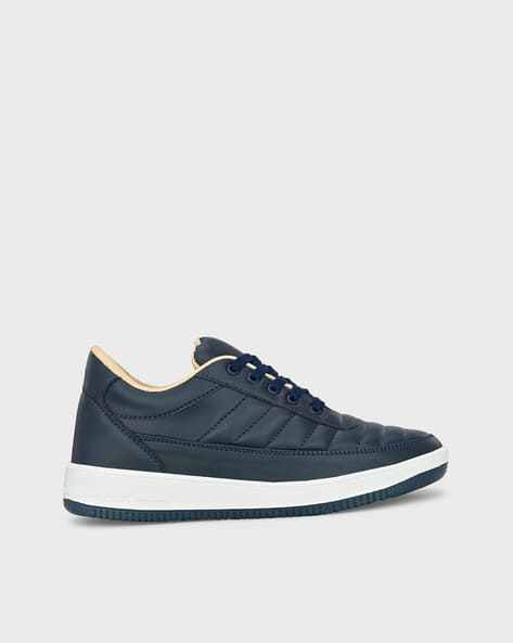 Leatherkraft Men Panelled Lace-Up Sneakers