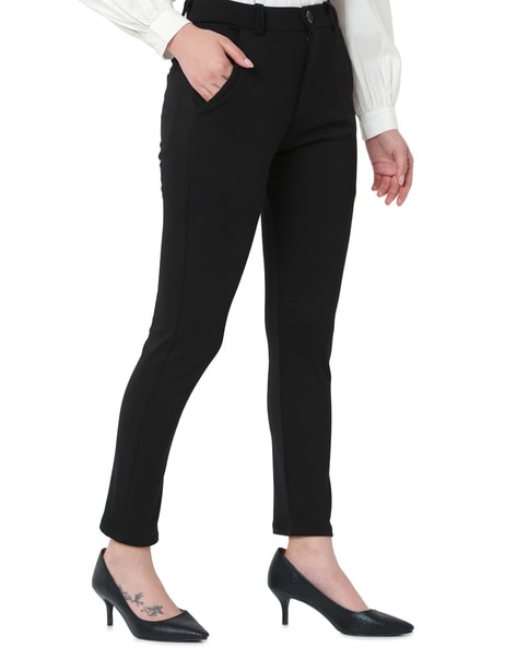 Ginasy Black Dress Pants for Women Business Casual High Waisted Stretch  Ankle | eBay