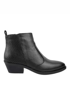 Solid Ankle-length Boots-image-4