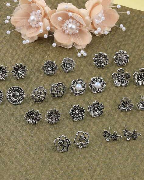 German Silver Earrings Online India  Sasitrends
