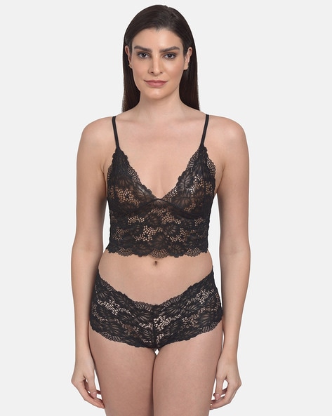 Best Collections On Black Lingerie Sets Online In India