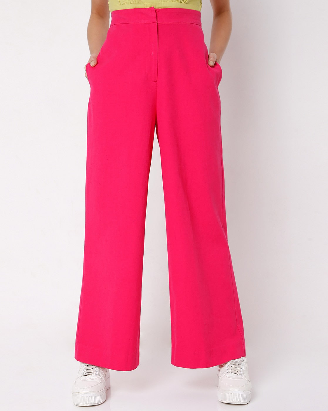 Buy Global Desi Dark Pink Elasticated Trousers for Womens Online  Tata  CLiQ