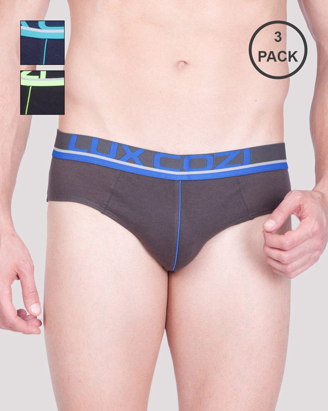 Color Pop Mid-Rise Brief 3-Pack