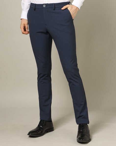Indian Terrain Itmtr00417navy Mens Brooklyn Fit Texture Trousers 40 in  Bangalore - Dealers, Manufacturers & Suppliers -Justdial