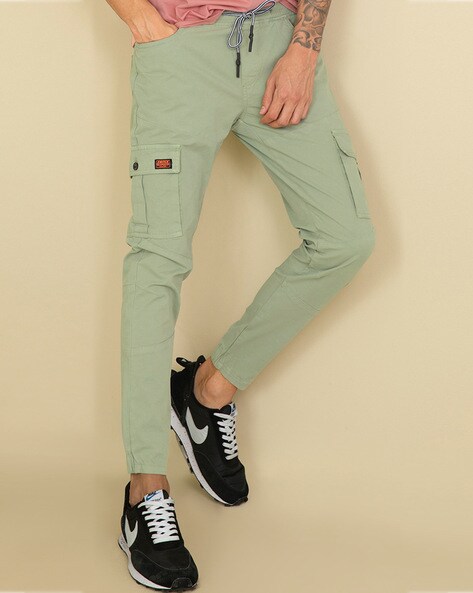 Buy Beige Trousers & Pants for Men by SPYKAR Online | Ajio.com