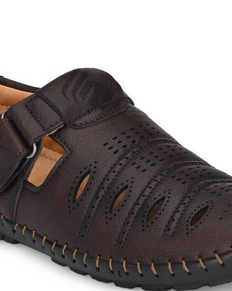 Buy Mactree Men Brown Cut Out Sandals - Sandals for Men 2010417 | Myntra