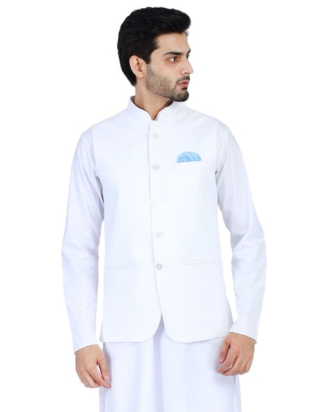 Buy White 3-Piece Ethnic Suit for Men by Fabindia Online | Ajio.com
