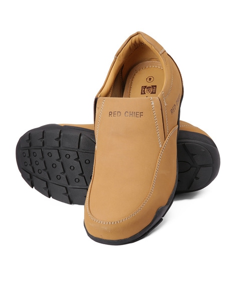 Genuine Leather Slip-On Shoes