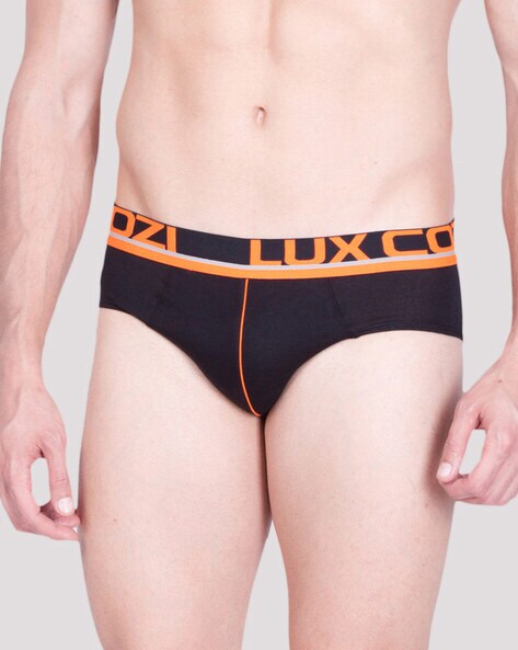 Buy Multicoloured Briefs for Men by LUX COZI Online