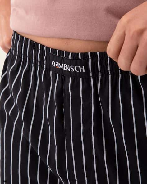 Striped Stretch Cotton Tapered Woven Pyjamas