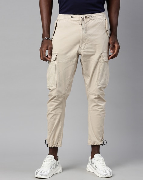 Buy Breakbounce Green Skinny Fit Cargo Trousers for Men Online @ Tata CLiQ
