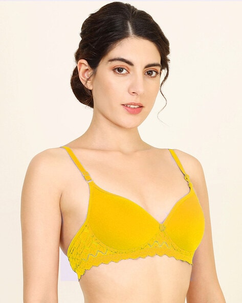 Buy Yellow Bras for Women by AROUSY Online