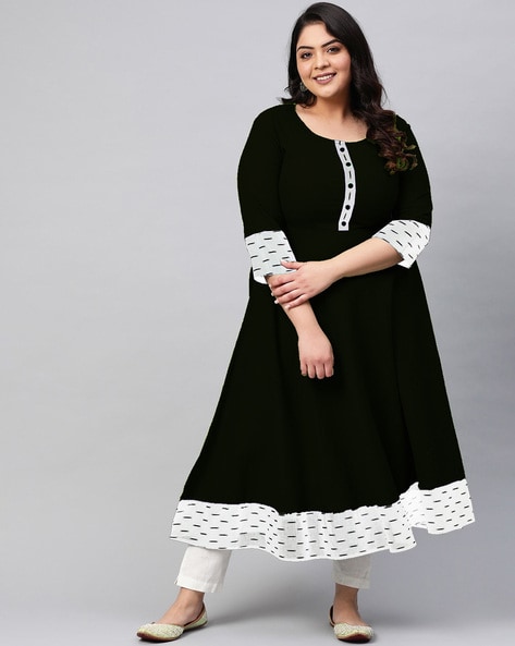 Buy EverBloom Imara Printed Sleeveless Flared Kurti with Sharara & Dupatta  (Set of 3) online