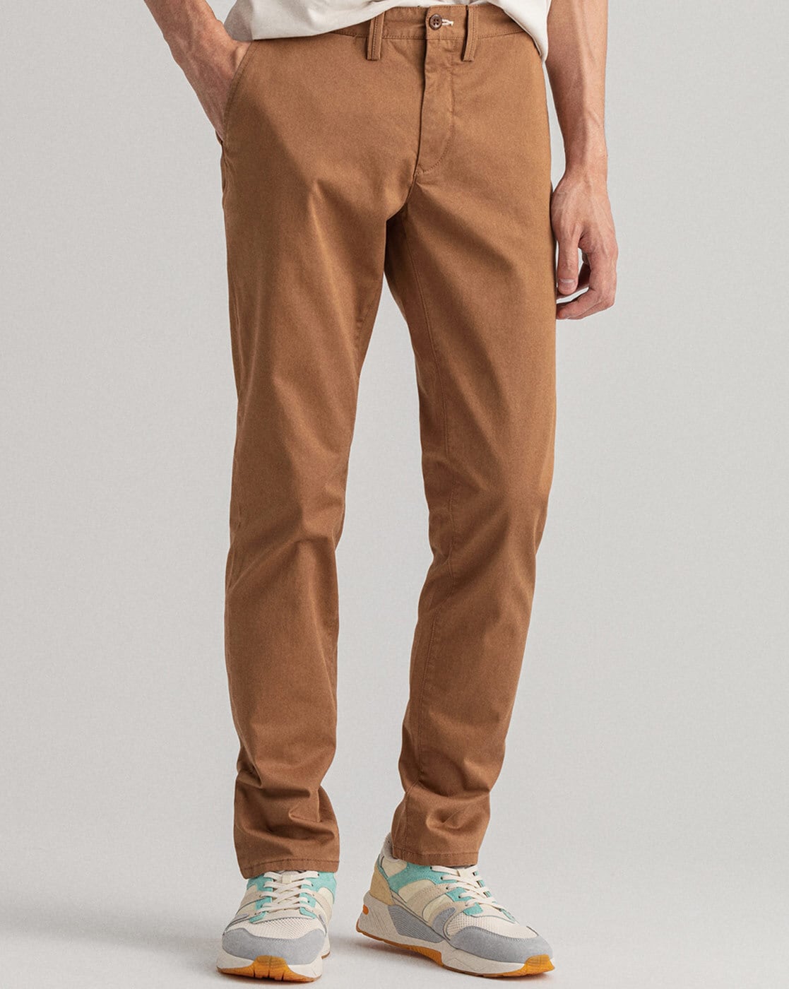 Buy Sea Green Trousers & Pants for Men by BREAKBOUNCE Online | Ajio.com