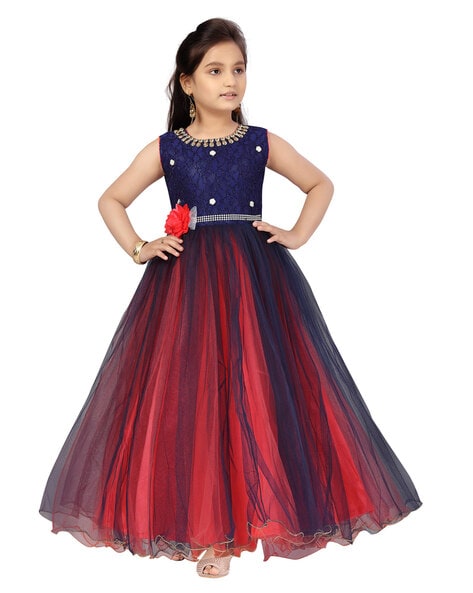 Blue Lace Princess Evening Gown For Little Girls Spaghetti Straps, Bow  Detail, Floor Length, Perfect For Pageants, Weddings, And Formal Events In  2022 From Chicweddings, $102.91 | DHgate.Com