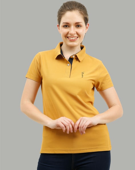 Mustard polo outlet shirt