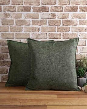 the conversion Set of 2 Premium Jute Solid Cushion Covers 18"X18"-picture-22