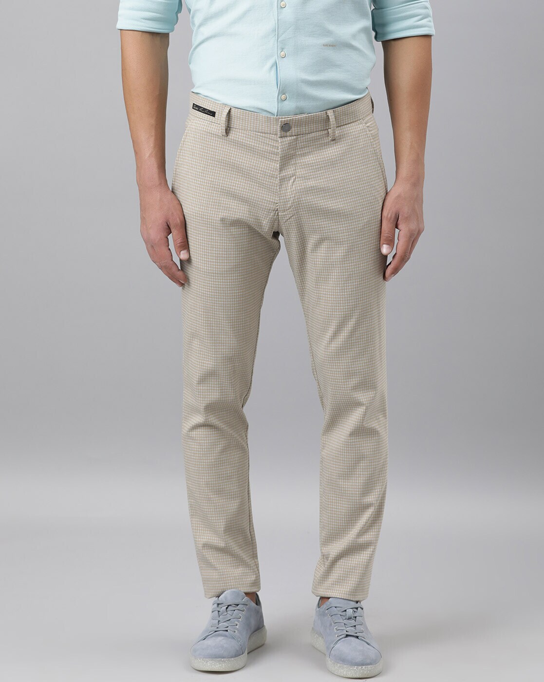 Buy RARE RABBIT Men's Slim Fit Spock 3 Solid Textured Denim Pants (Grey,  34) at Amazon.in