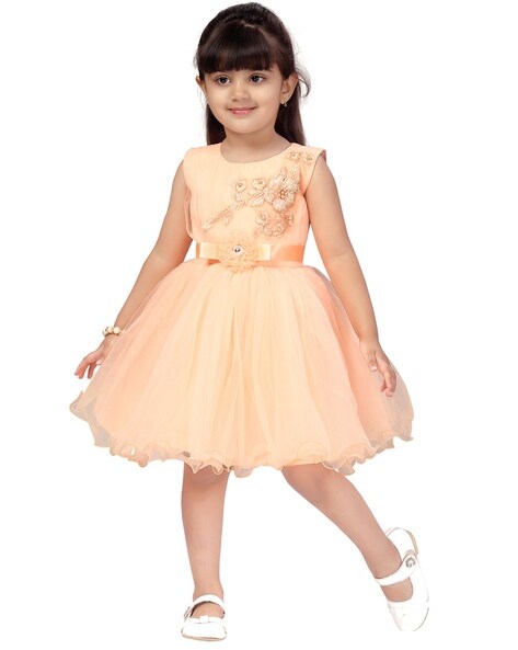 Turquoise Kids Party Dresses Aarika - Buy Turquoise Kids Party Dresses  Aarika online in India