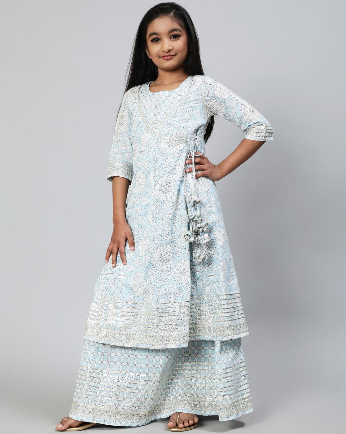 Buy Blue Dresses Frocks for Girls by Aks Kids Online Ajio