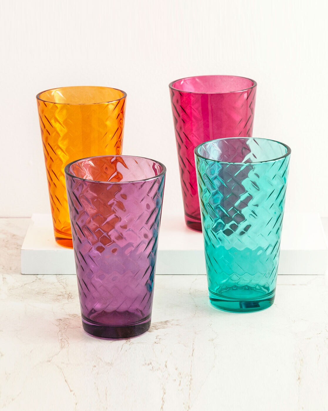 Set Of 4 Twist Glasses - Art of Living - Home