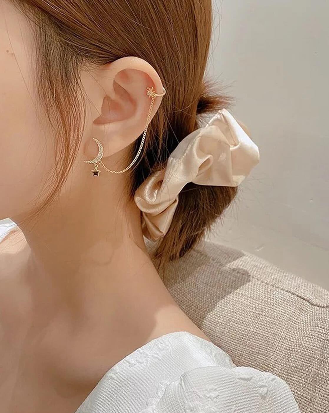 Korean ear cuff deals earrings