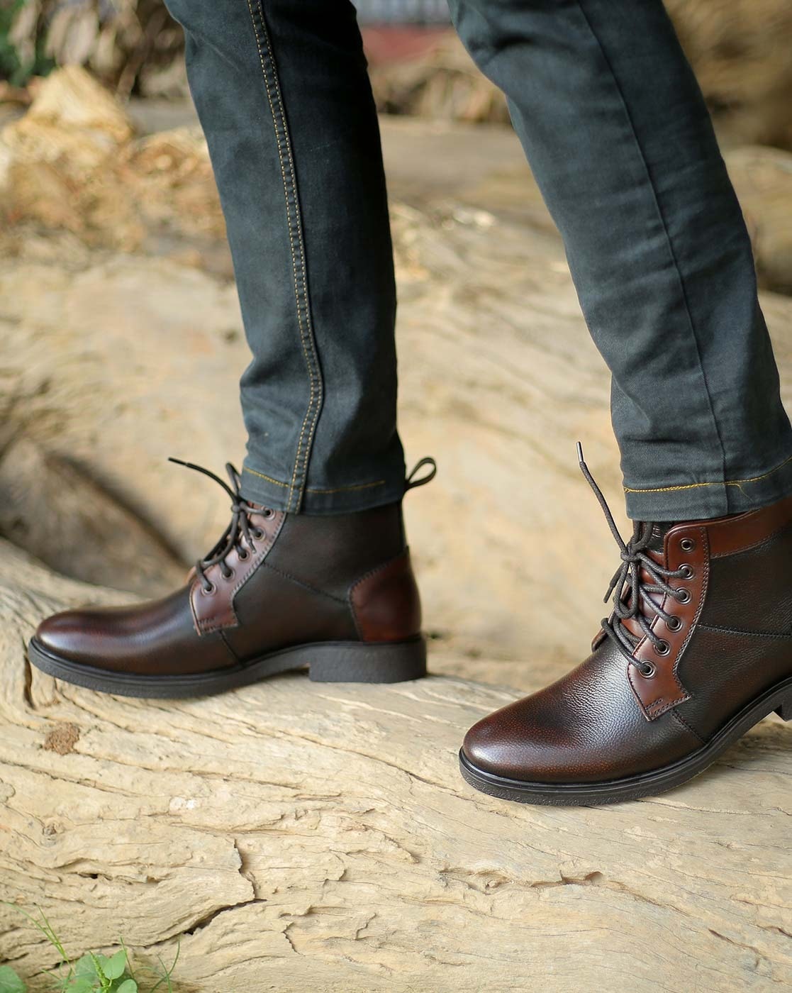 Buy Brown Boots for Men by LEFORE Online Ajio