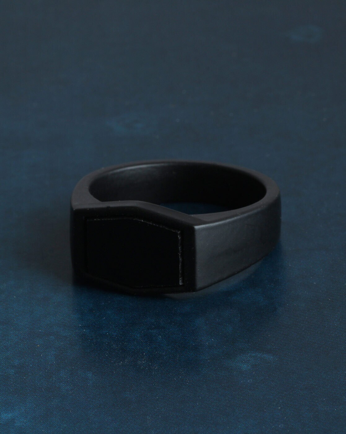 Steel Matte Men's Signet Ring - Arman's Jewellers
