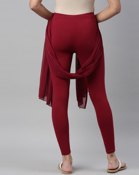 Buy Ahoy Brand Maroon Colour Solid Legging- Jointlook.com/shop-sonthuy.vn