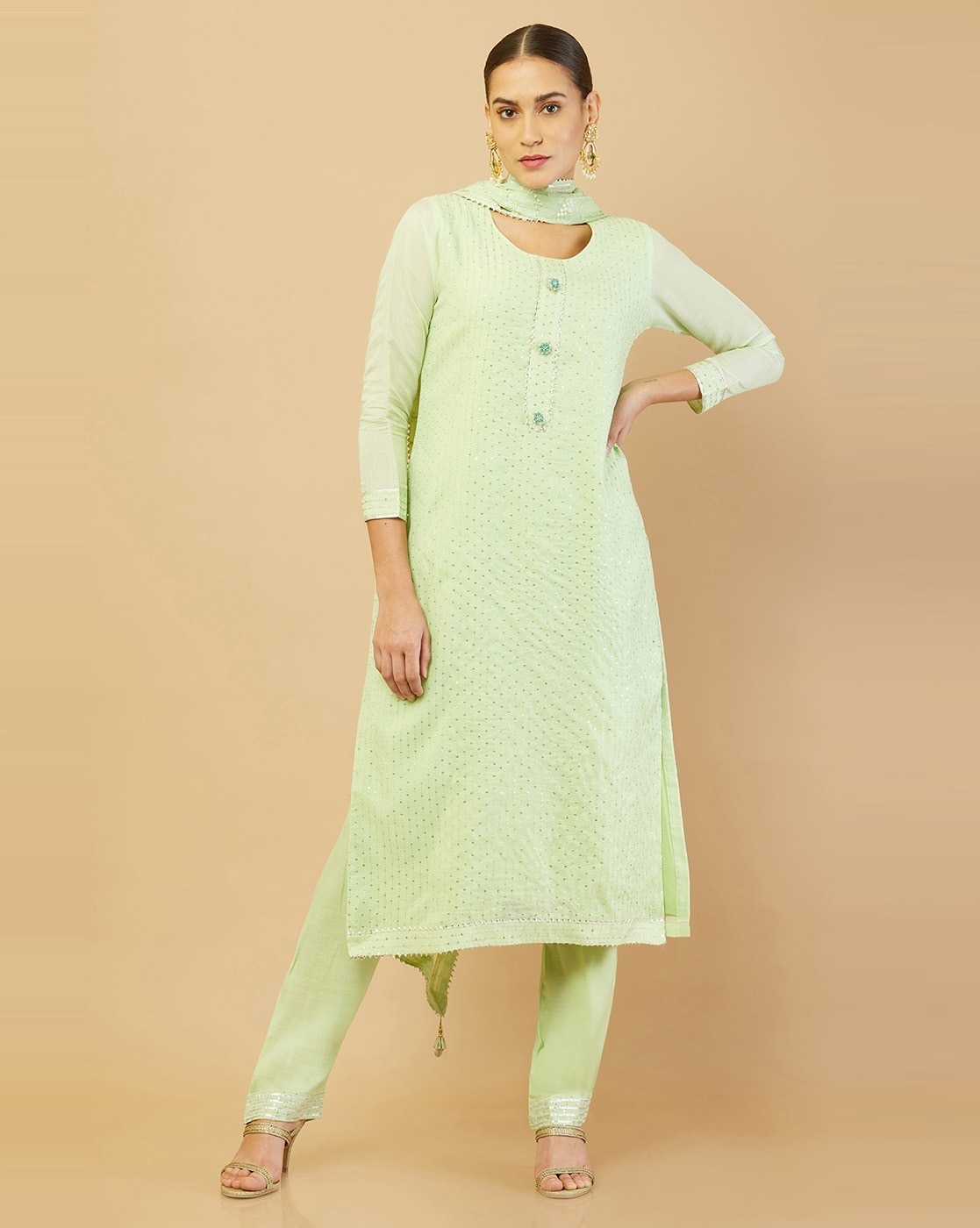 Buy Rust Dress Material for Women by ZEEPKART Online | Ajio.com