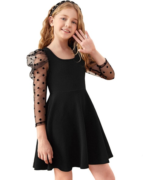 Buy Black Dresses for Women by VANGULL Online | Ajio.com