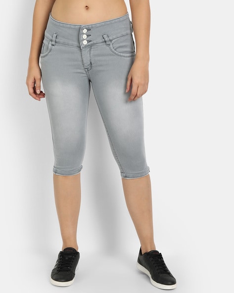 Buy online Blue Denim Capri from Capris & Leggings for Women by Fashion  Cult for ₹559 at 57% off | 2024 Limeroad.com