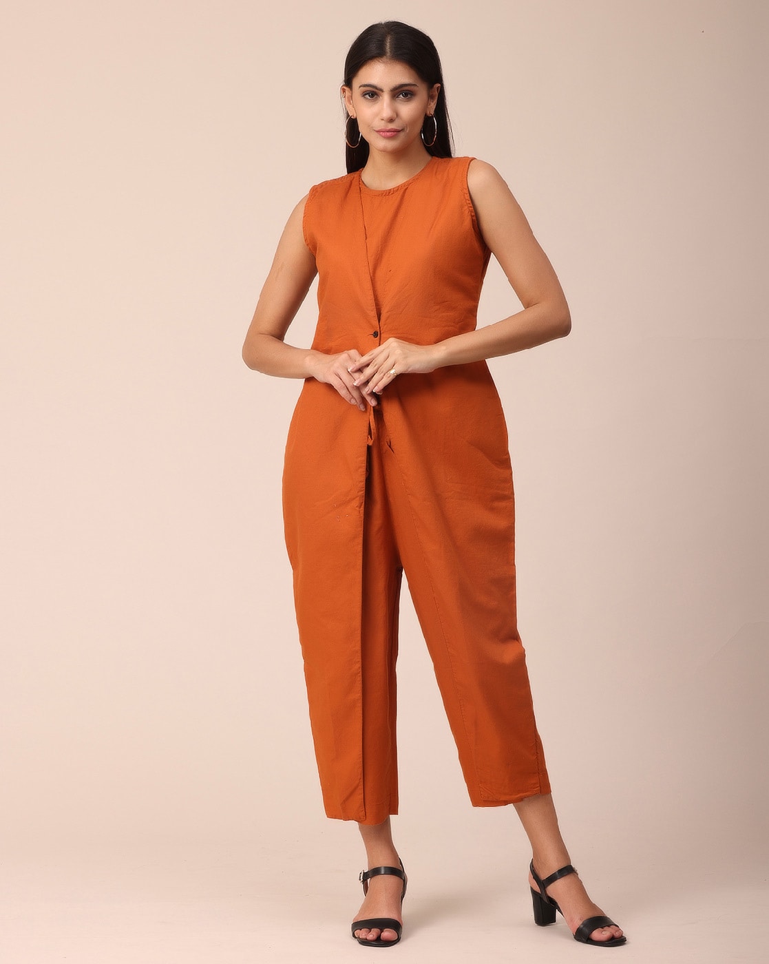 Update more than 83 orange linen jumpsuit - ceg.edu.vn