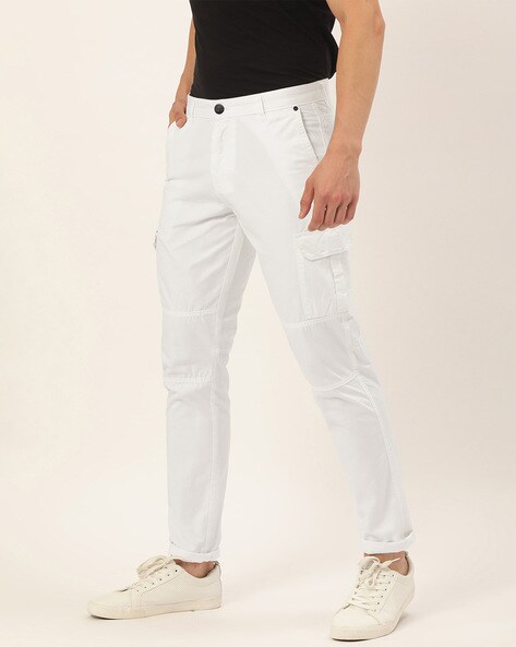 Mens Cotton Off White Trousers Size 32