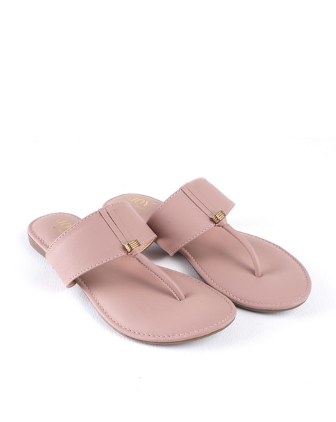 Peach 2025 flat sandals