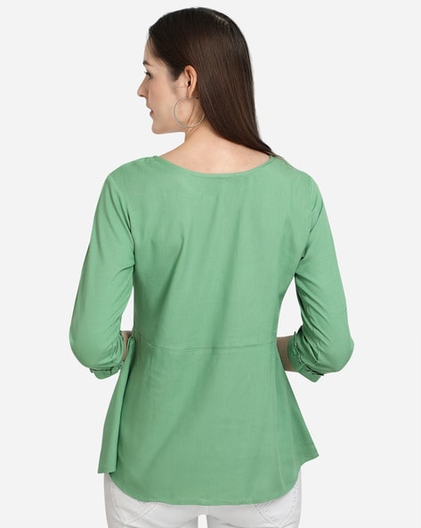 Buy Green Tops for Women by PRETTIFY Online